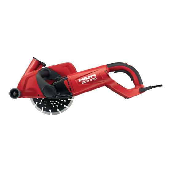 Hilti DCH 230 Gebruiksaanwijzing