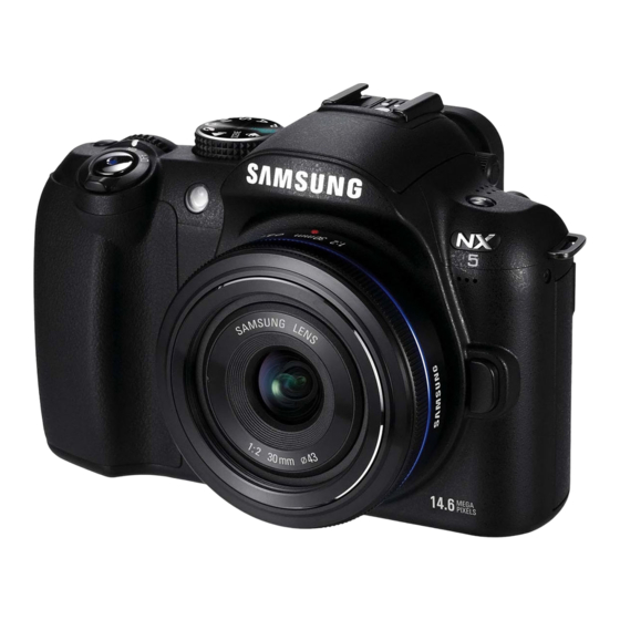 Samsung NX5 Gebruiksaanwijzing