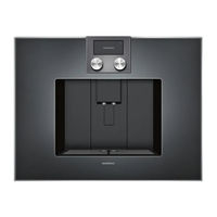 Gaggenau CM 470 Gebruiksaanwijzing