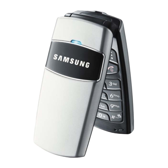 Samsung SGH-X200 Gebruiksaanwijzing