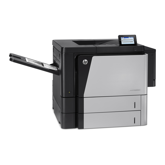 HP LaserJet Enterprise M806dn Gebruikershandleiding