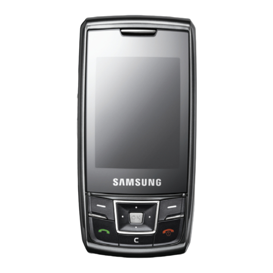 Samsung SGH-D880 Gebruiksaanwijzing