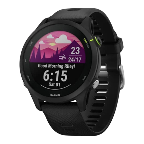 Garmin FORERUNNER 255 Series Gebruikershandleiding