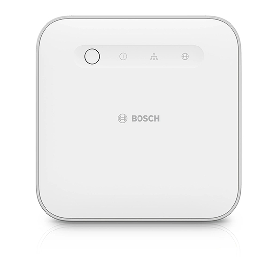 Bosch Smart Home controller II Korte Handleiding