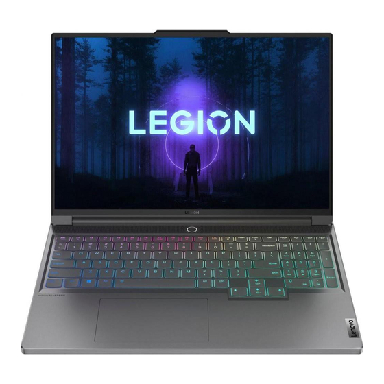 Lenovo Legion Slim 7 16IRH8 Gebruikershandleiding