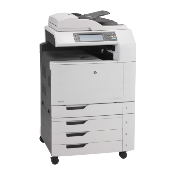 HP Color LaserJet CM6030 MFP Series Gebruikershandleiding