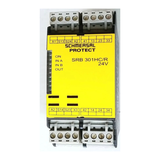 schmersal SRB 301HC/R-24V Bedieningshandleiding