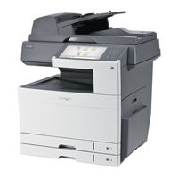 Lexmark XS925 Gebruikershandleiding