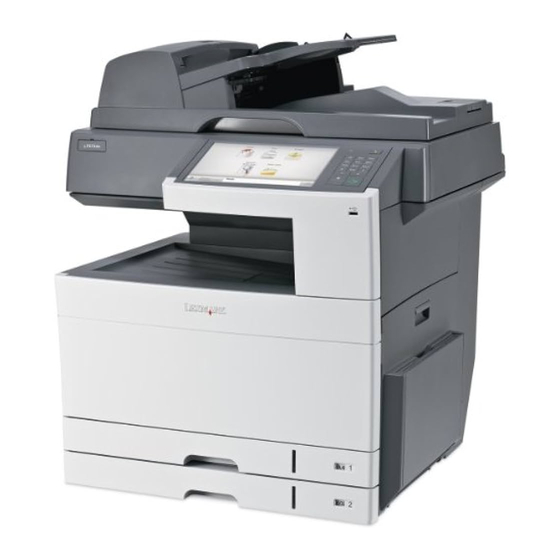 Lexmark X925 Gebruikershandleiding