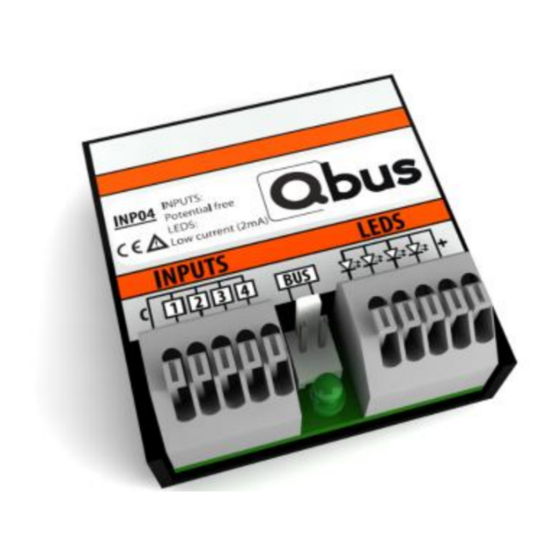 Qbus INP04 Technische Productfiche