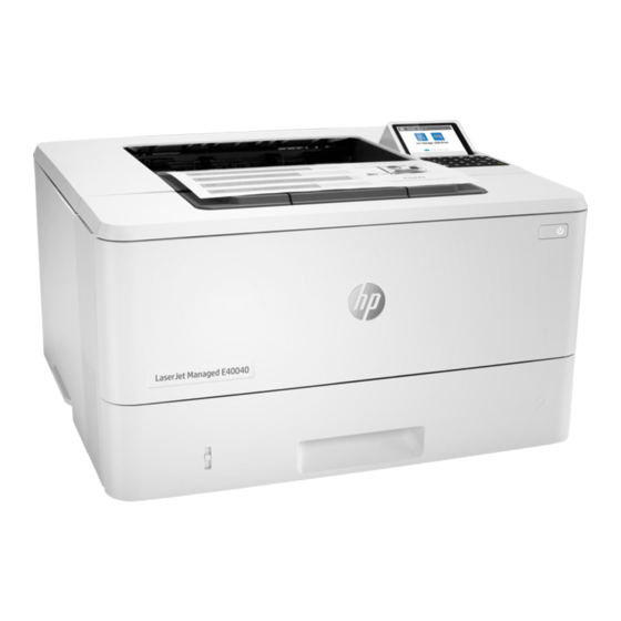 HP LaserJet Managed E40040 Gebruikershandleiding