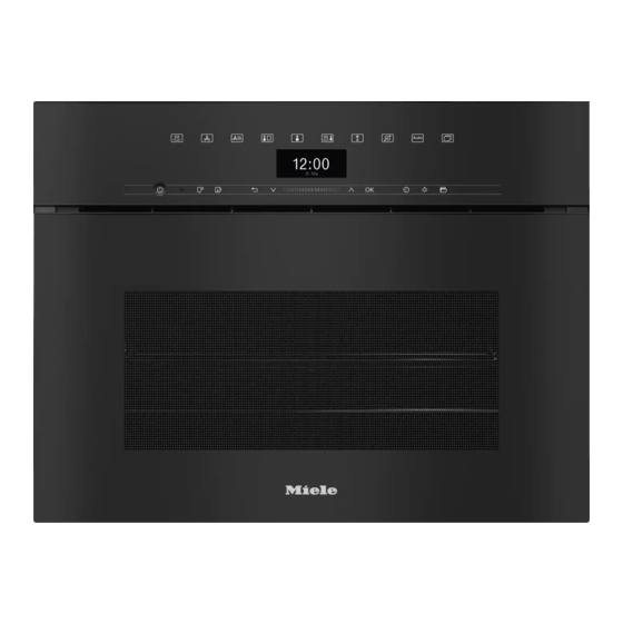 Miele DGC 7440 HCX Pro Gebruiks- En Montagehandleiding