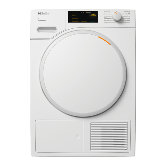 Miele TWC 560 WP Gebruiksaanwijzing