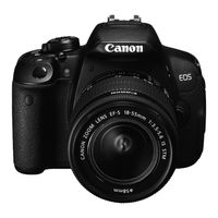 Canon EOS 700D Installatiehandleiding