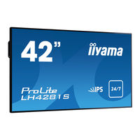 Iiyama ProLite LH5581S Gebruikershandleiding