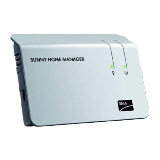 SMA SUNNY HOME MANAGER Installatiehandleiding