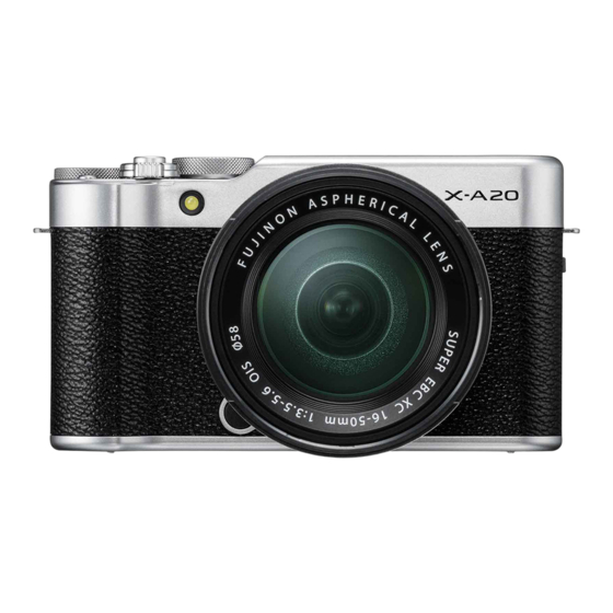 FujiFilm X-A20 Gebruiksaanwijzing