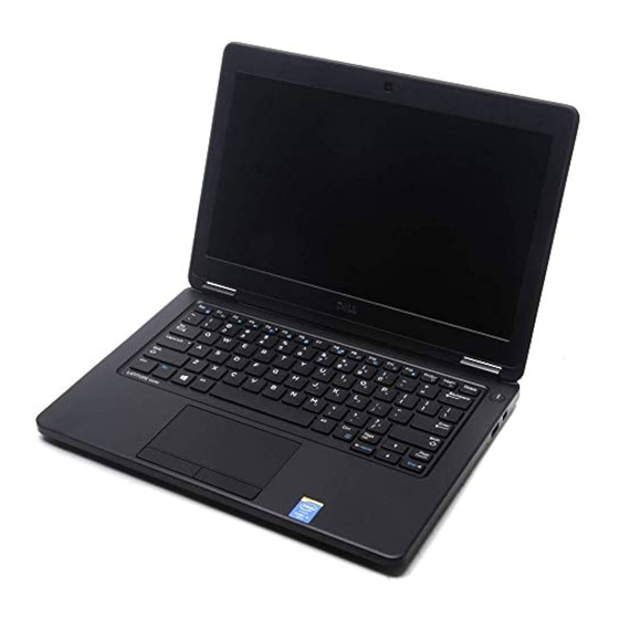 Dell Latitude E5250 Gebruiksaanwijzing