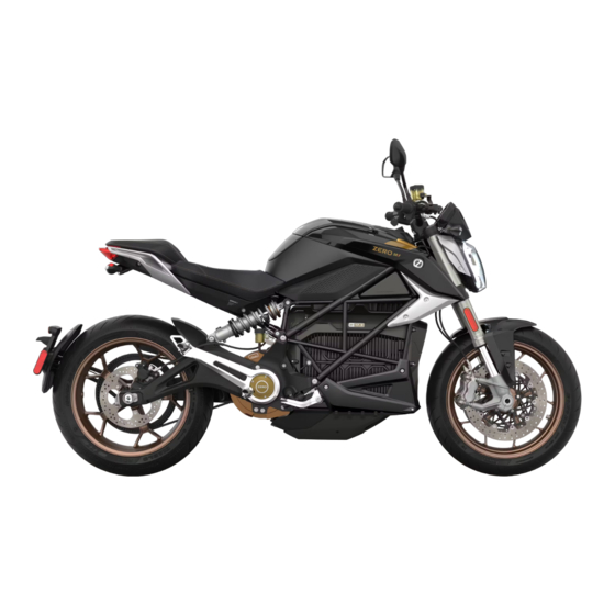 Zero Motorcycles ZERO SR 2022 Gebruikershandleiding