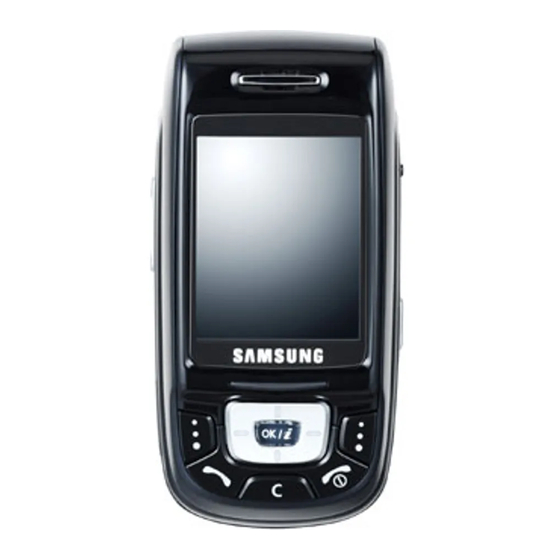 Samsung SGH-D500E Gebruiksaanwijzing