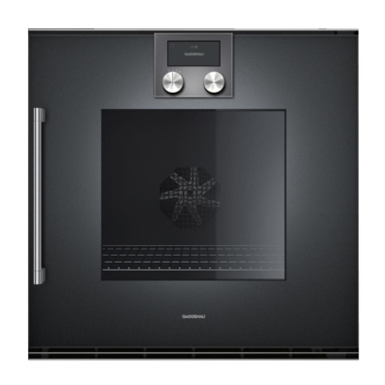 Gaggenau BO 220 Gebruiksaanwijzing