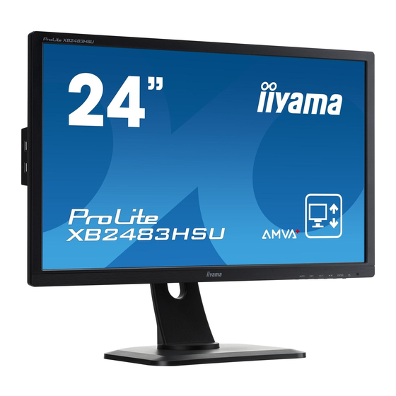 Iiyama ProLite XB2483HSU Gebruikershandleiding