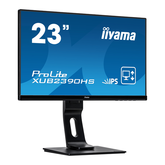 Iiyama ProLite XUB2390HS-B1 Gebruikershandleiding