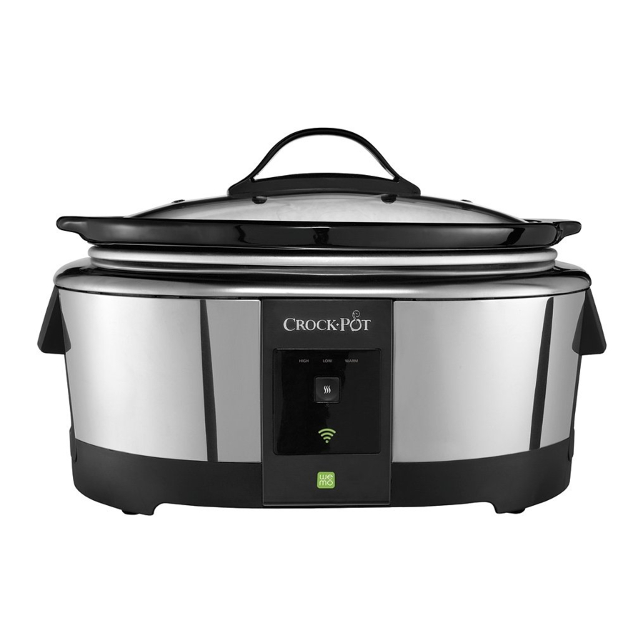 Crock-Pot SCCPAC608-P 6 Quart Slow Cooker met Amazon Alexa Handleiding