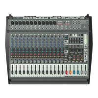 Behringer EUROPOWER PMP1000 Gebruiksaanwijzing