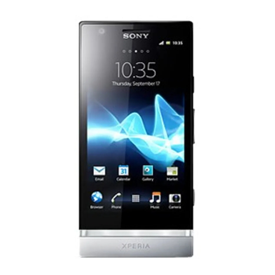 Sony Xperia P Gebruikershandleiding