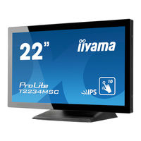 Iiyama ProLite T2234MSC Gebruikershandleiding