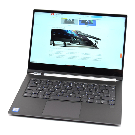 Lenovo YOGA C930 Gebruikershandleiding