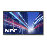 NEC MultiSync P463 Gebruikershandleiding