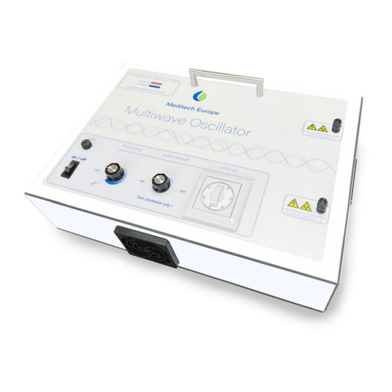 Meditech Europe MultiWave Oscillator Gebruikshandleiding