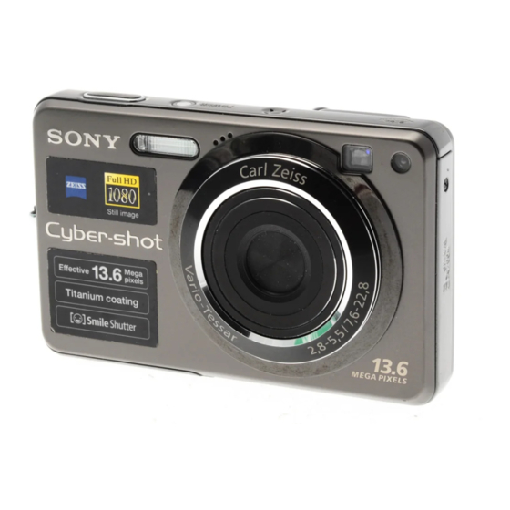 Sony Cyber-shot DSC-W300 Handleiding