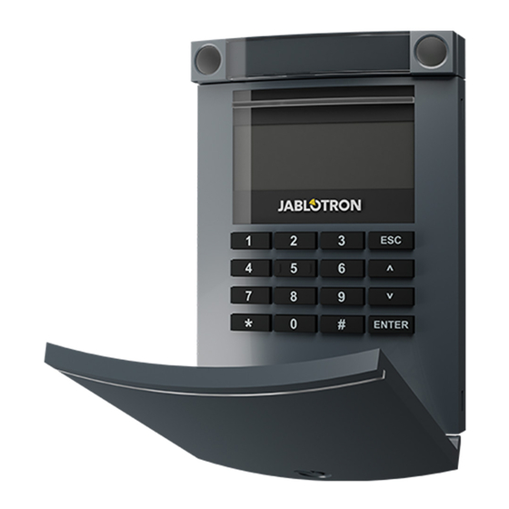 jablotron JA-154E Verkorte Handleiding