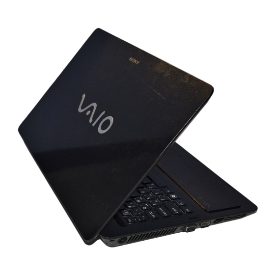 Sony Vaio VPCF2 Series Gebruikershandleiding