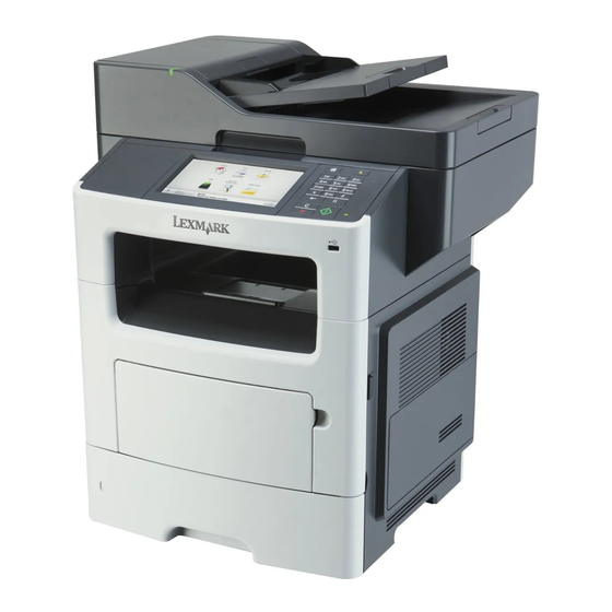 Lexmark MX610 Series Gebruikershandleiding