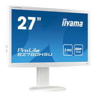 Iiyama ProLite XB2780HSU Gebruikershandleiding