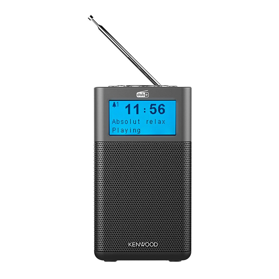 Kenwood CR-M10DAB Gebruiksaanwijzing