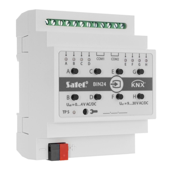 Satel KNX-BIN24 Installatiehandleiding