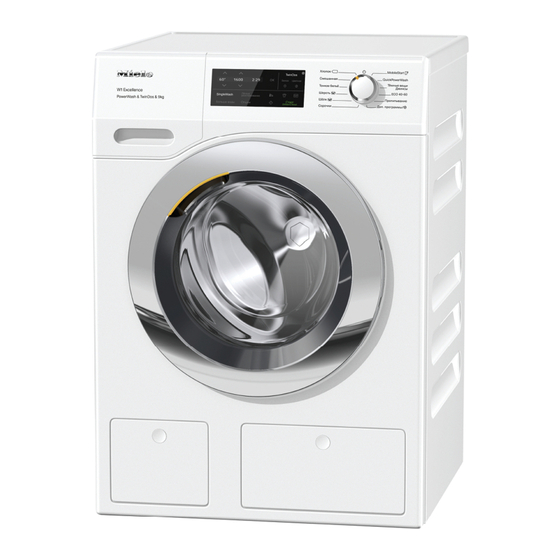 Miele WER 875 WPS Excellence Gebruiksaanwijzing