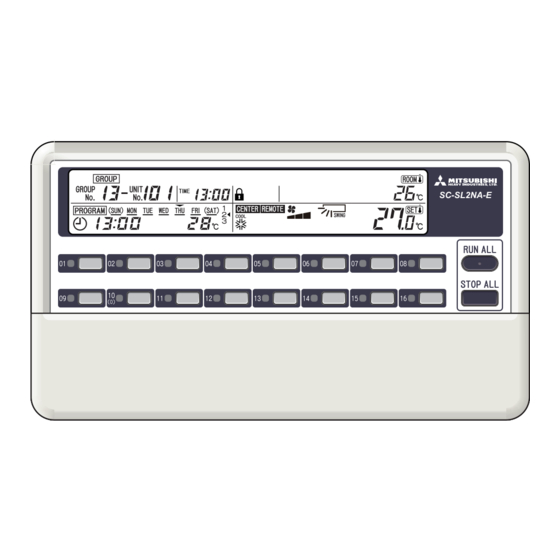 Mitsubishi Electric SC-SL2NA-E Gebruikershandleiding