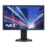 NEC MultiSync E243WMi Gebruikershandleiding