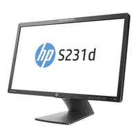 HP EliteDisplay S231d Gebruikershandleiding