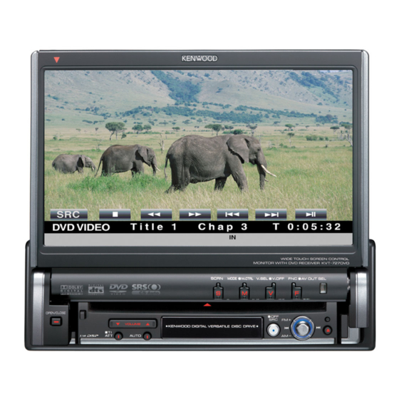 Kenwood KVT-727DVD Gebruiksaanwijzing