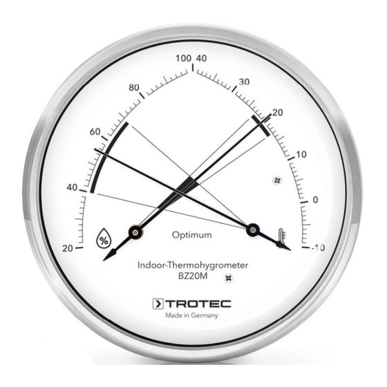 Trotec BZ20M Bedieningshandleiding