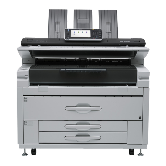 Ricoh MP W7100 Series Gebruikershandleiding