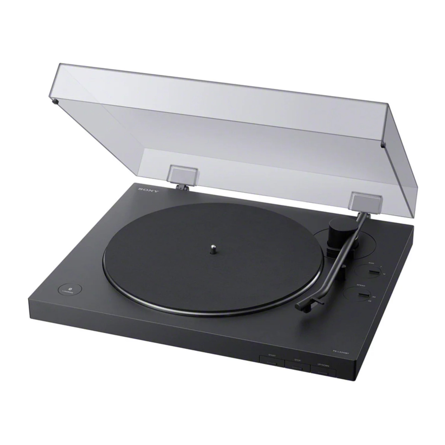 Sony PS-LX310BT Handleiding