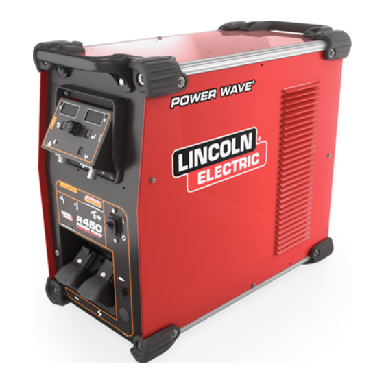 Lincoln Electric Power Wave R450 Bedieningshandleiding